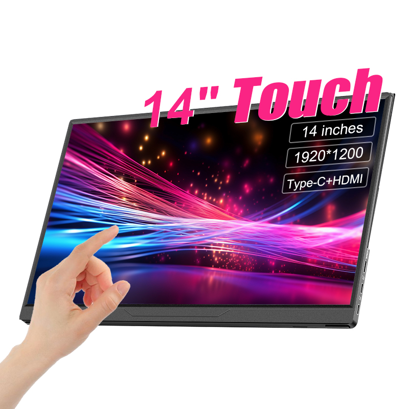 Gaming Monitor Curved - 14inch Portable Monitor Touch Ultra-thin 1200P