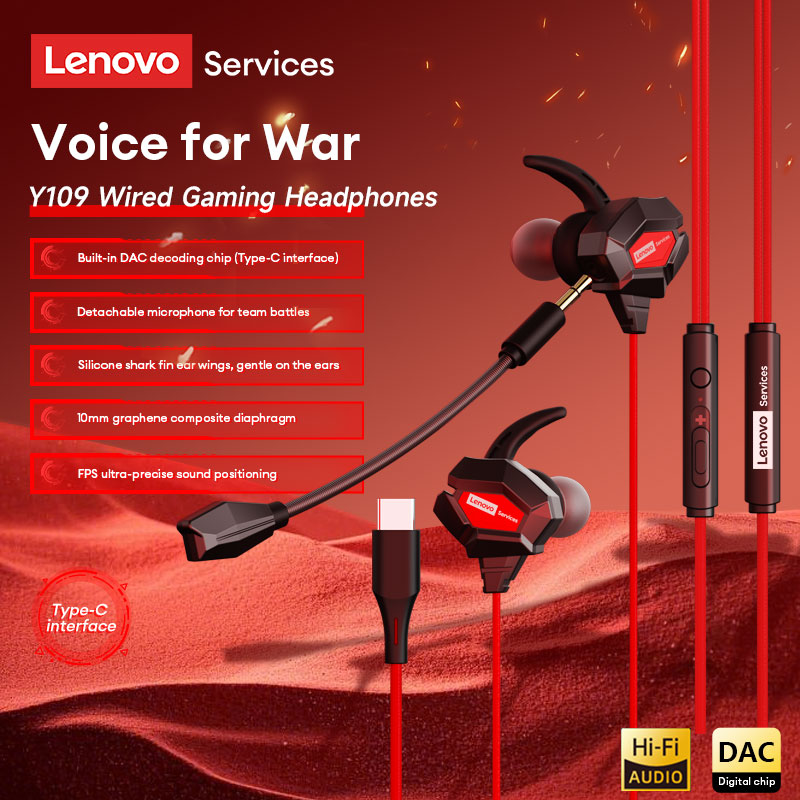 Esports Gaming Phone - Lenovo Y109 Wired Gaming Headset Shark