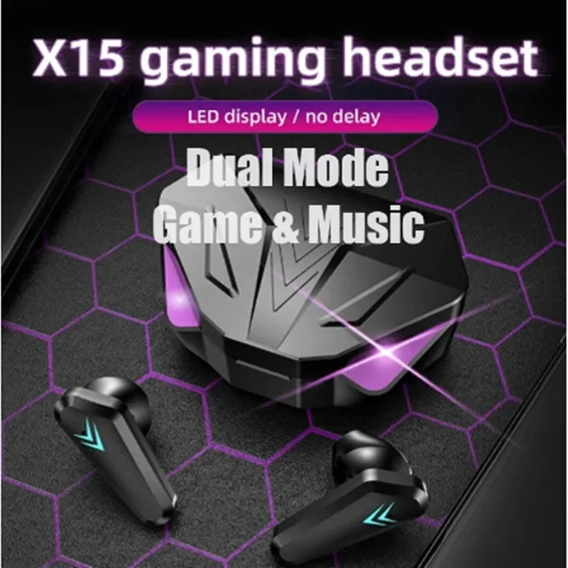 Esports Gaming Headphones - NEW X15 TWS Earphones Bluetooth Wireless