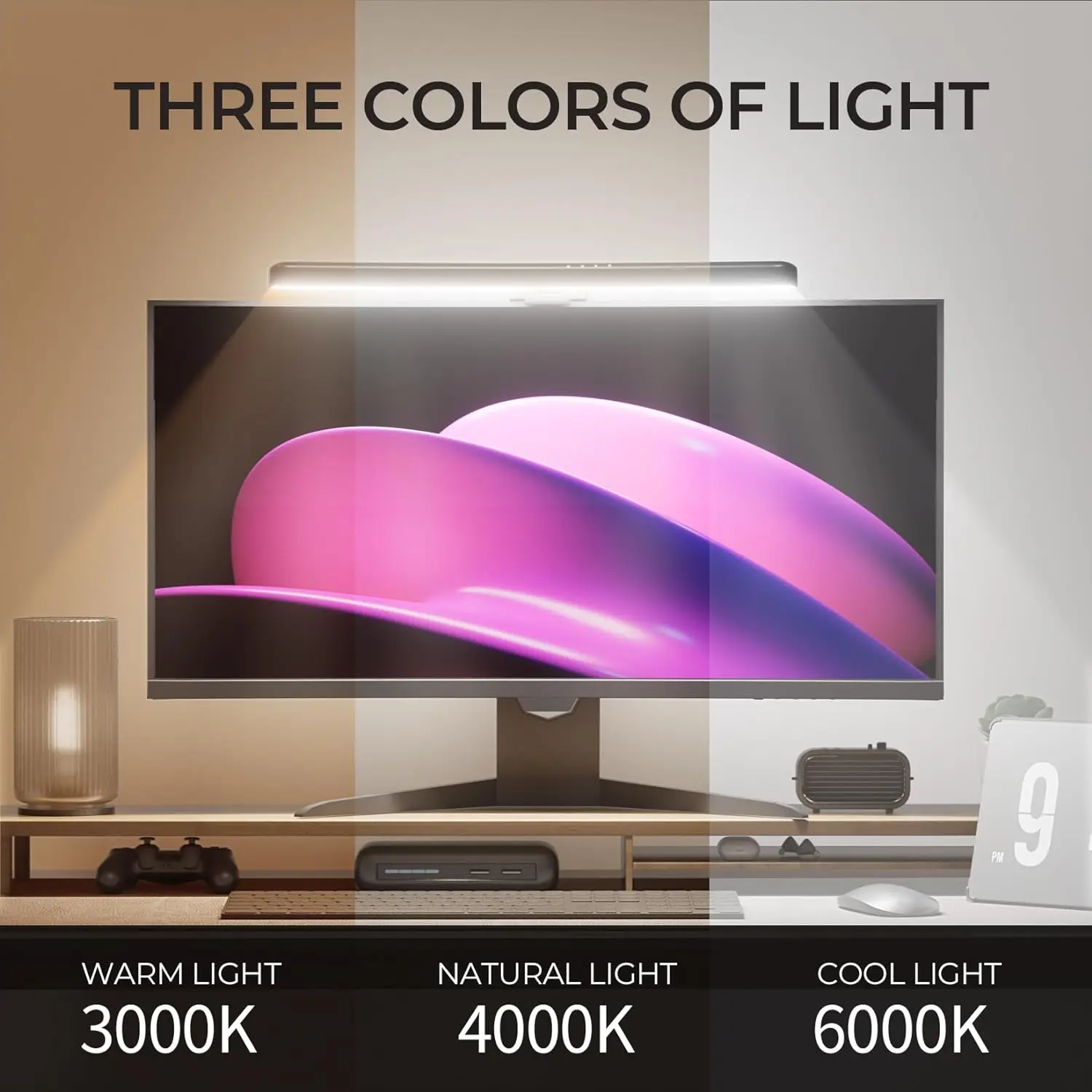 Monitor Light Bar Curved with  - Gaming Monitor Curved recension och pris