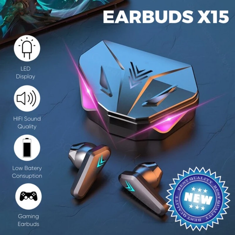 1PCS X15 TWS X15 Pro Wireless  - Esports Gaming Phone recension och pris