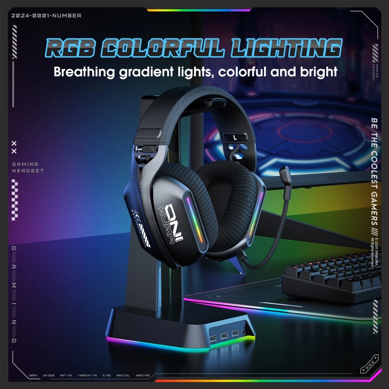 ONIKUMA GT808 Wireless Gaming  - Esports Gaming Headphones recension och pris
