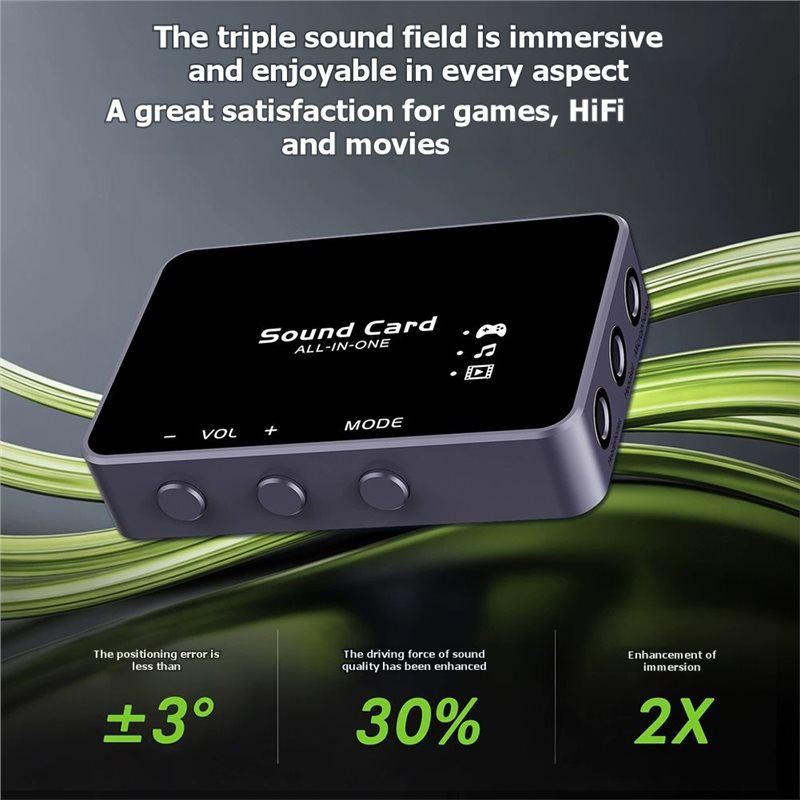 AT82-Sound Card 7.1 Virtual Su - Esports Gaming Headphones recension och pris