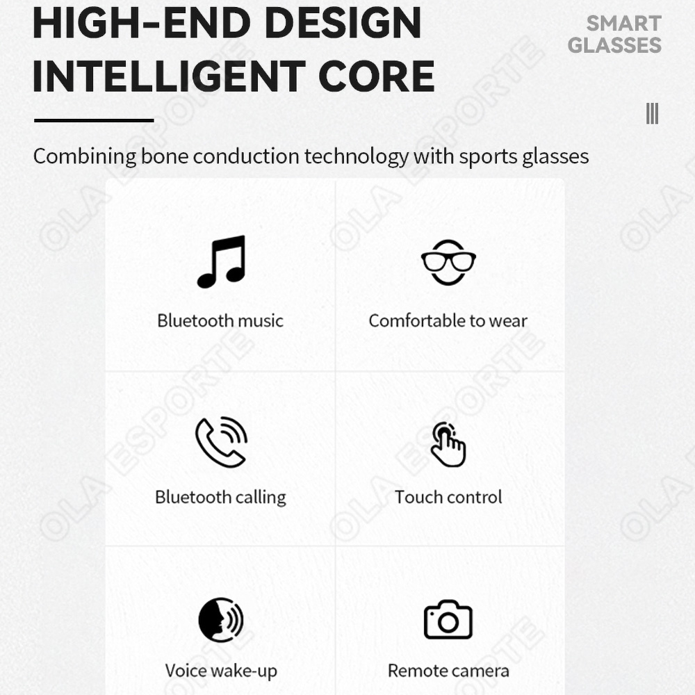 NEW Smart Glasses V5.3 Bluetoo - Esports Gaming Headphones recension och pris