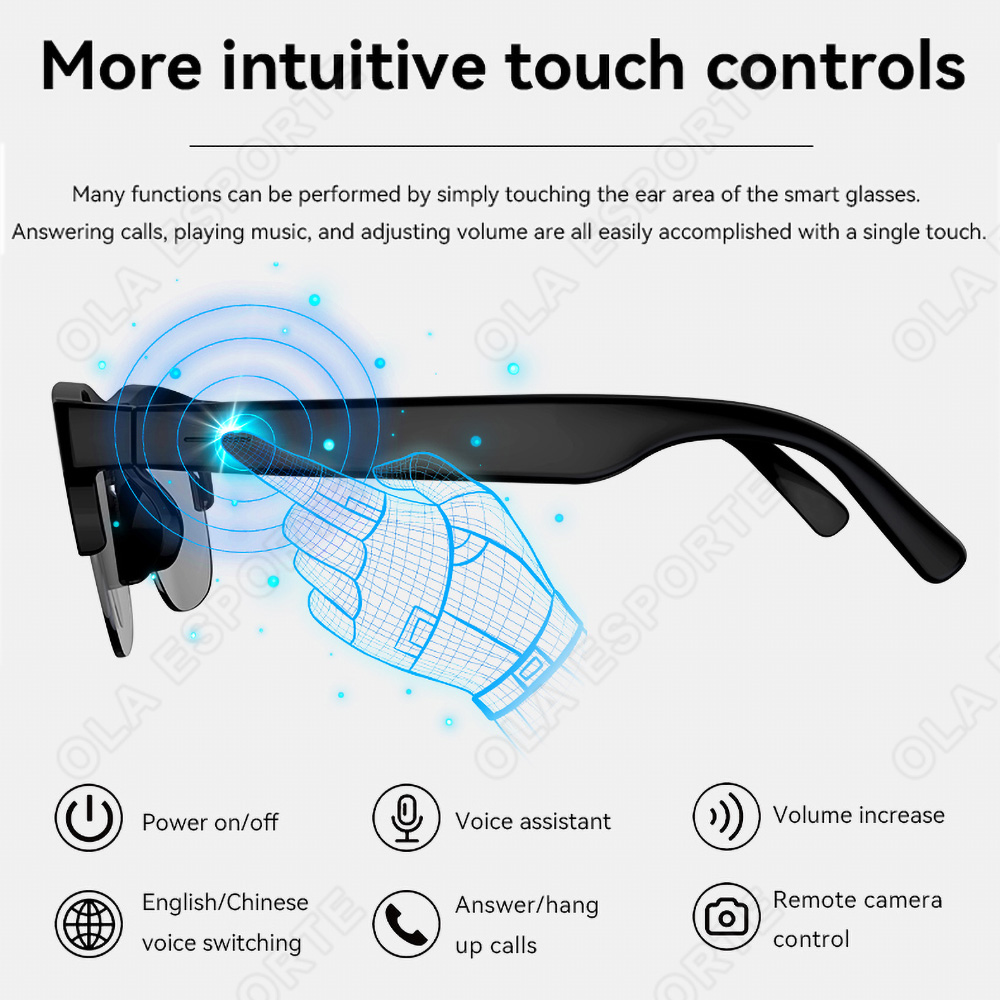 NEW Smart Glasses V5.3 Bluetoo - Esports Gaming Headphones recension och pris