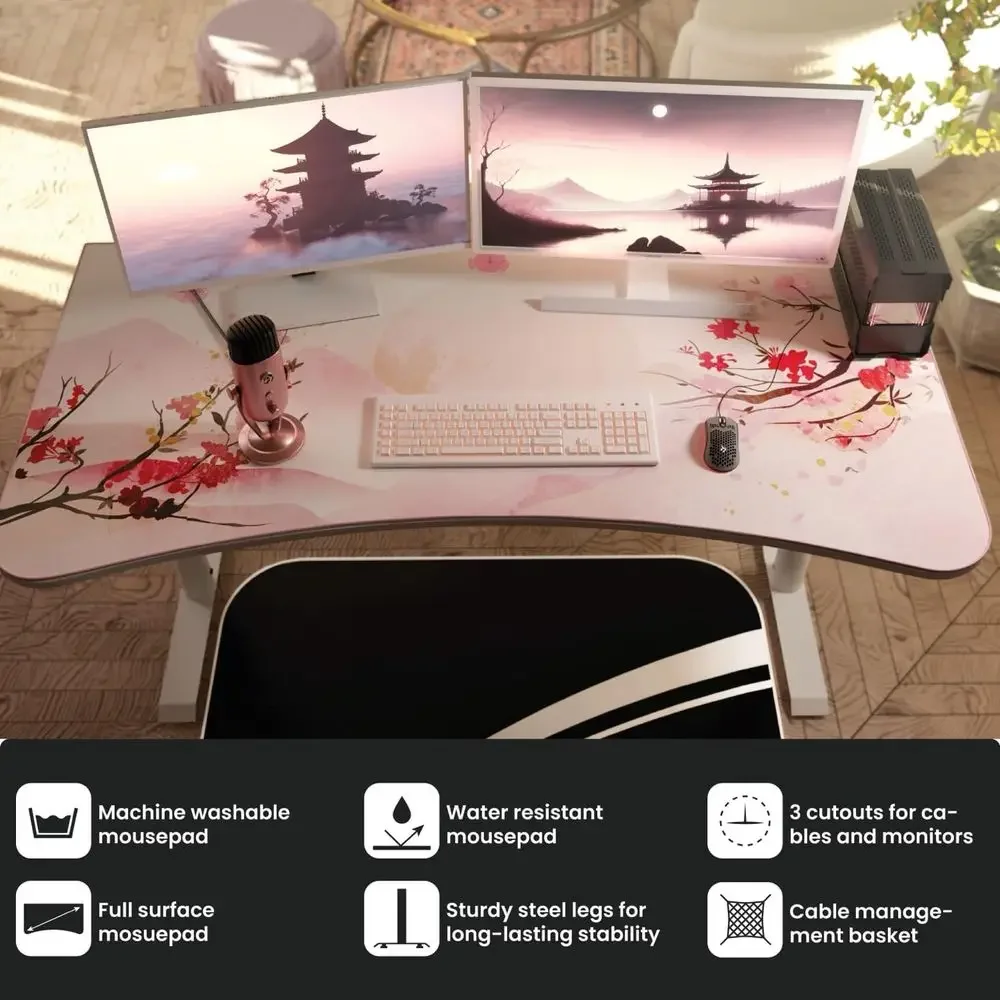 Curved Gaming and Office Desk  - Gaming Monitor Curved recension och pris