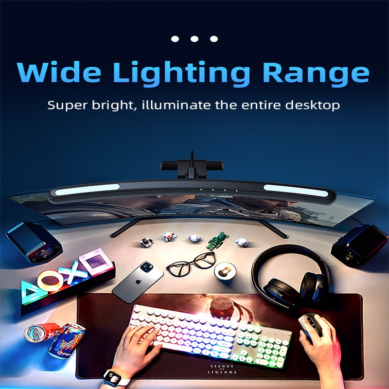 Curved LED Monitor Light Bar R - Gaming Monitor Curved recension och pris
