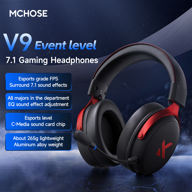 MCHOSE V9 Pro Headset with Mic - Esports Gaming Headphones recension och pris