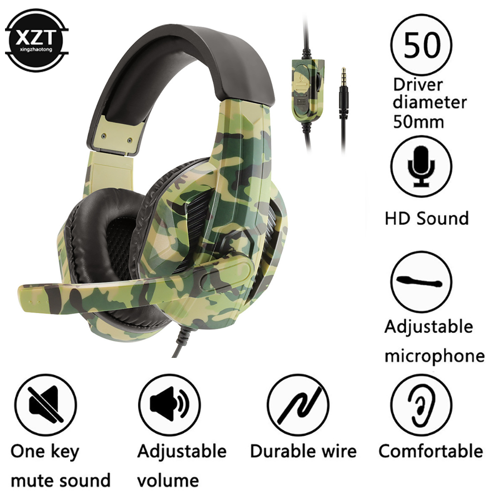 Camouflage Gaming Headset 3.5m - Esports Gaming Headphones recension och pris